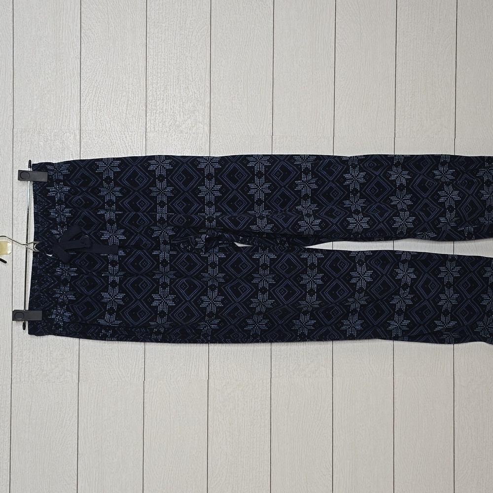 💦GEORGE NAVY | GEOMETRIC SNOW FLAKE JOGGERS